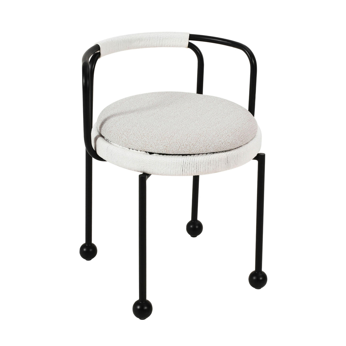 Pansy Cream Outdoor Dining Chair by TOV Furniture – photo 1 of 8