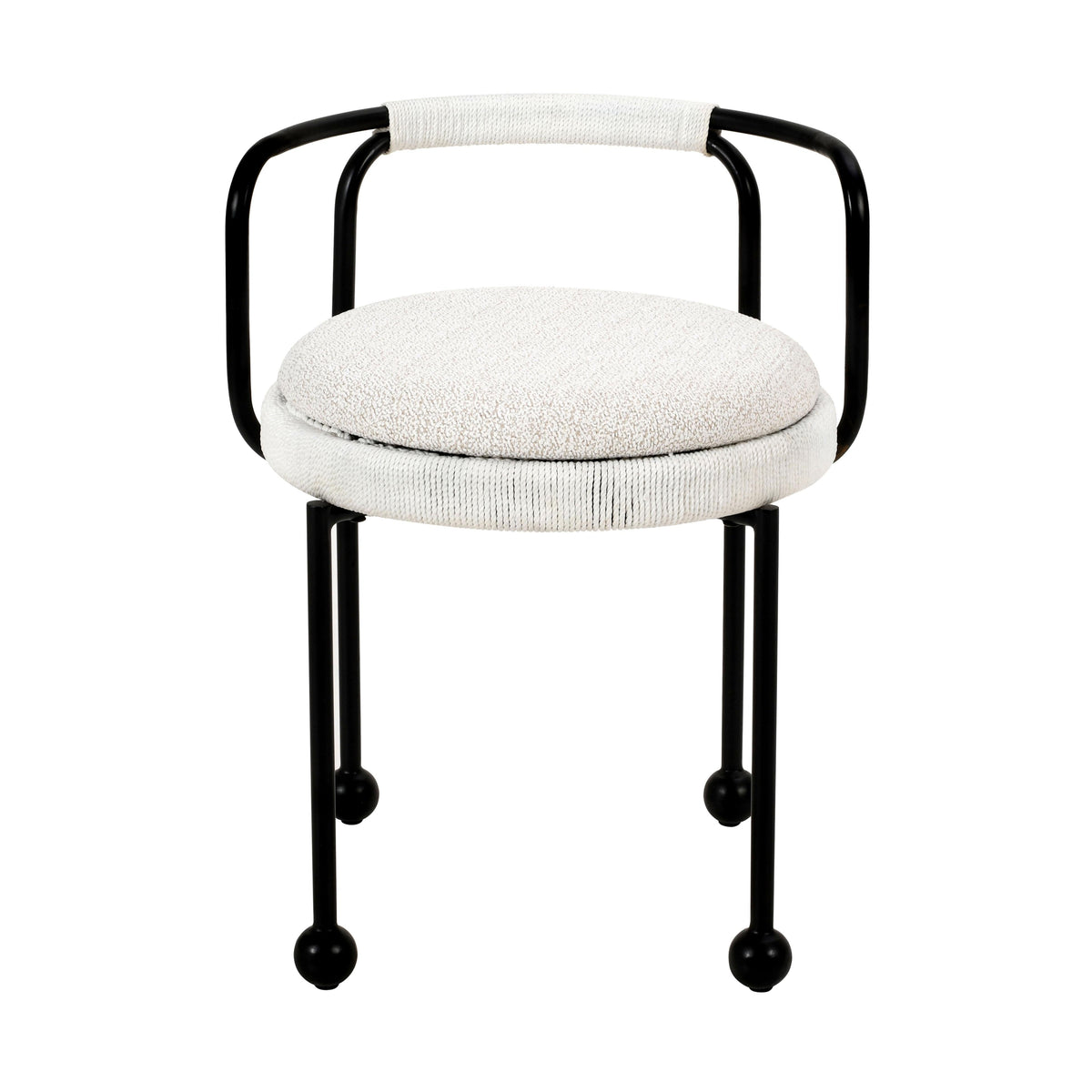 Pansy Cream Outdoor Dining Chair by TOV Furniture – photo 4 of 8