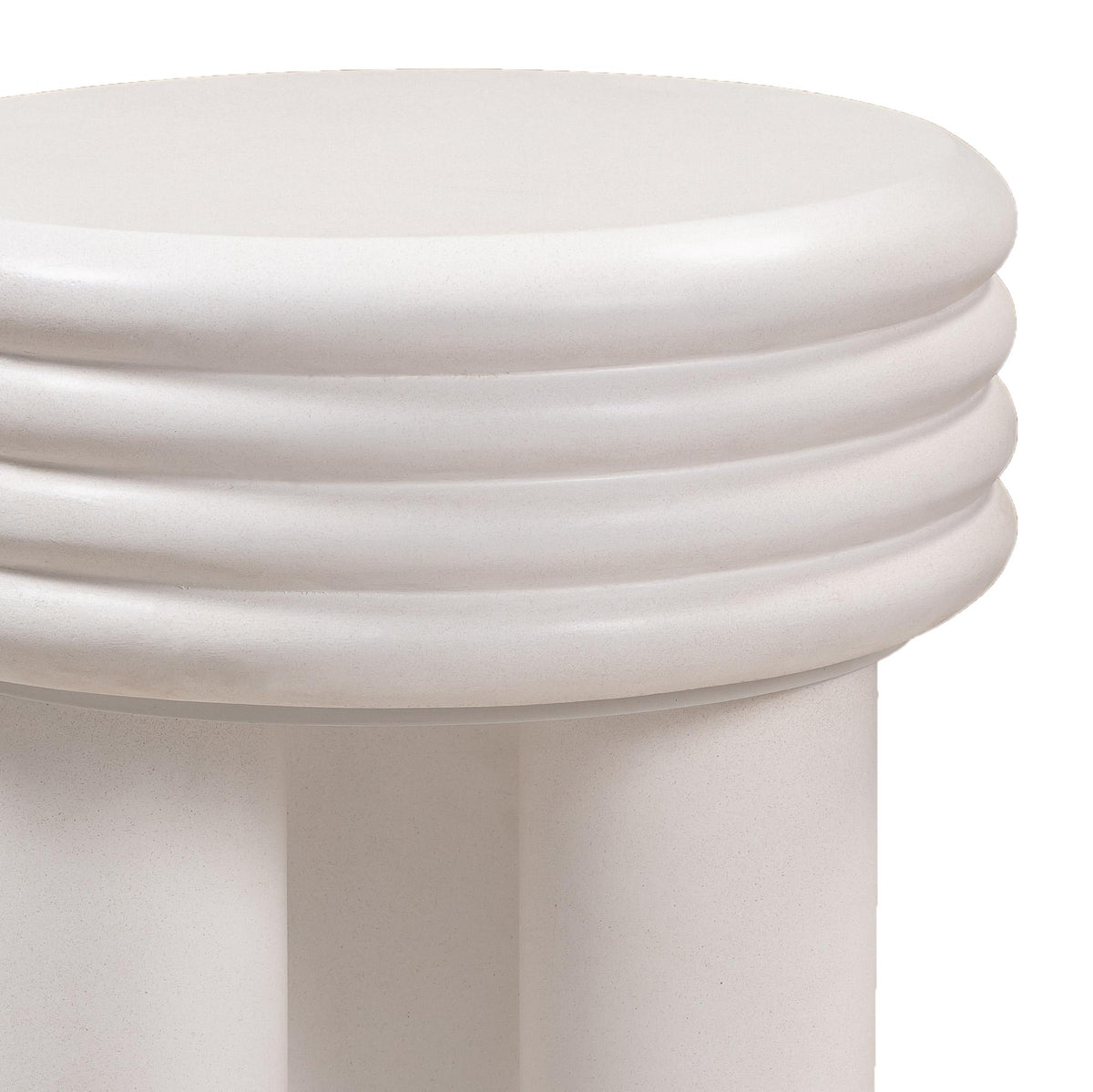 Delta Ivory Concrete Side Table by TOV Furniture – photo 5 of 6