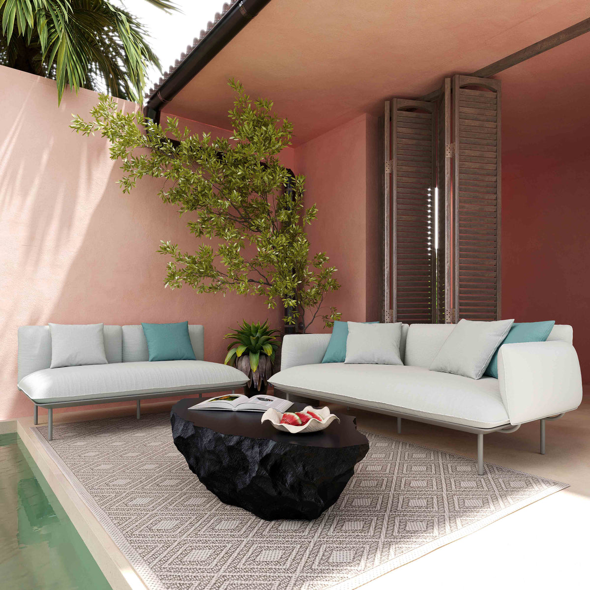 Katti Light Grey Outdoor Sofa by TOV Furniture – photo 2 of 6