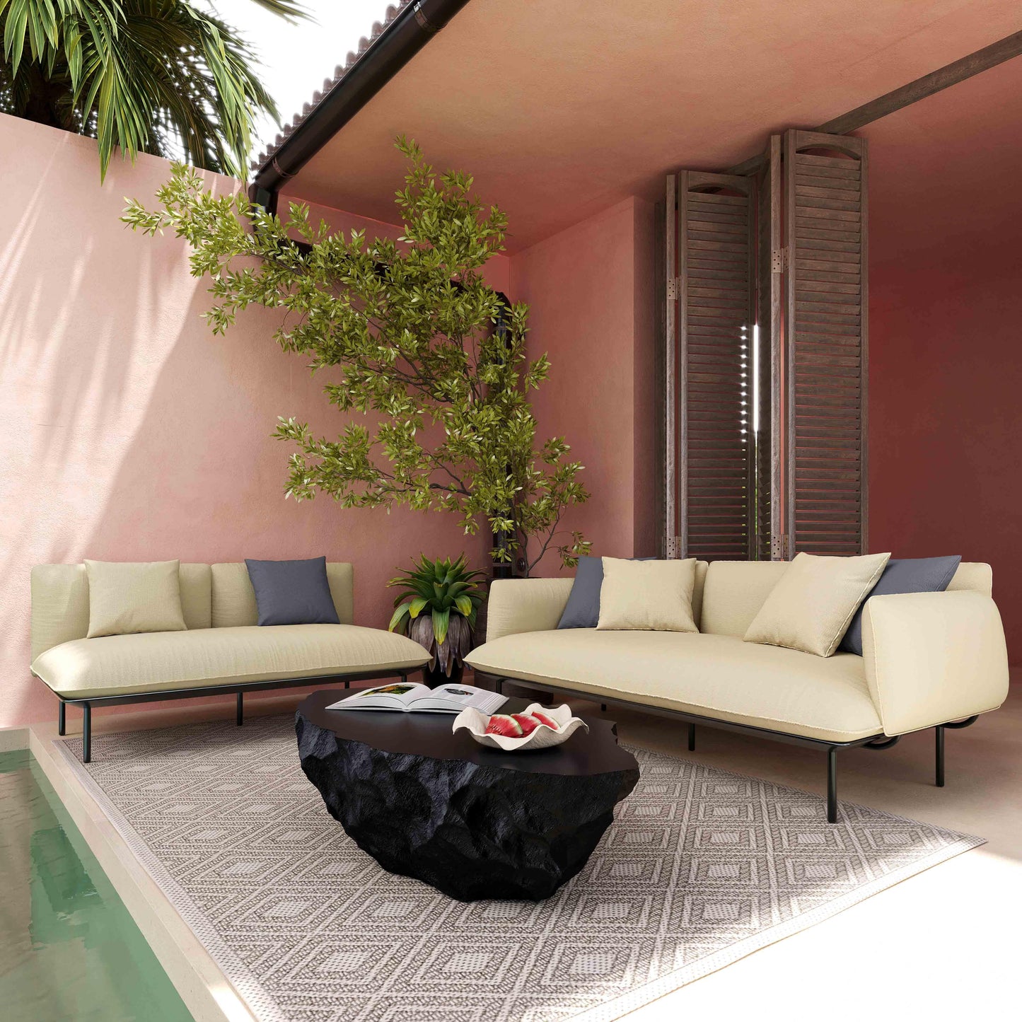 Katti 85 Outdoor Sofa by TOV O54257