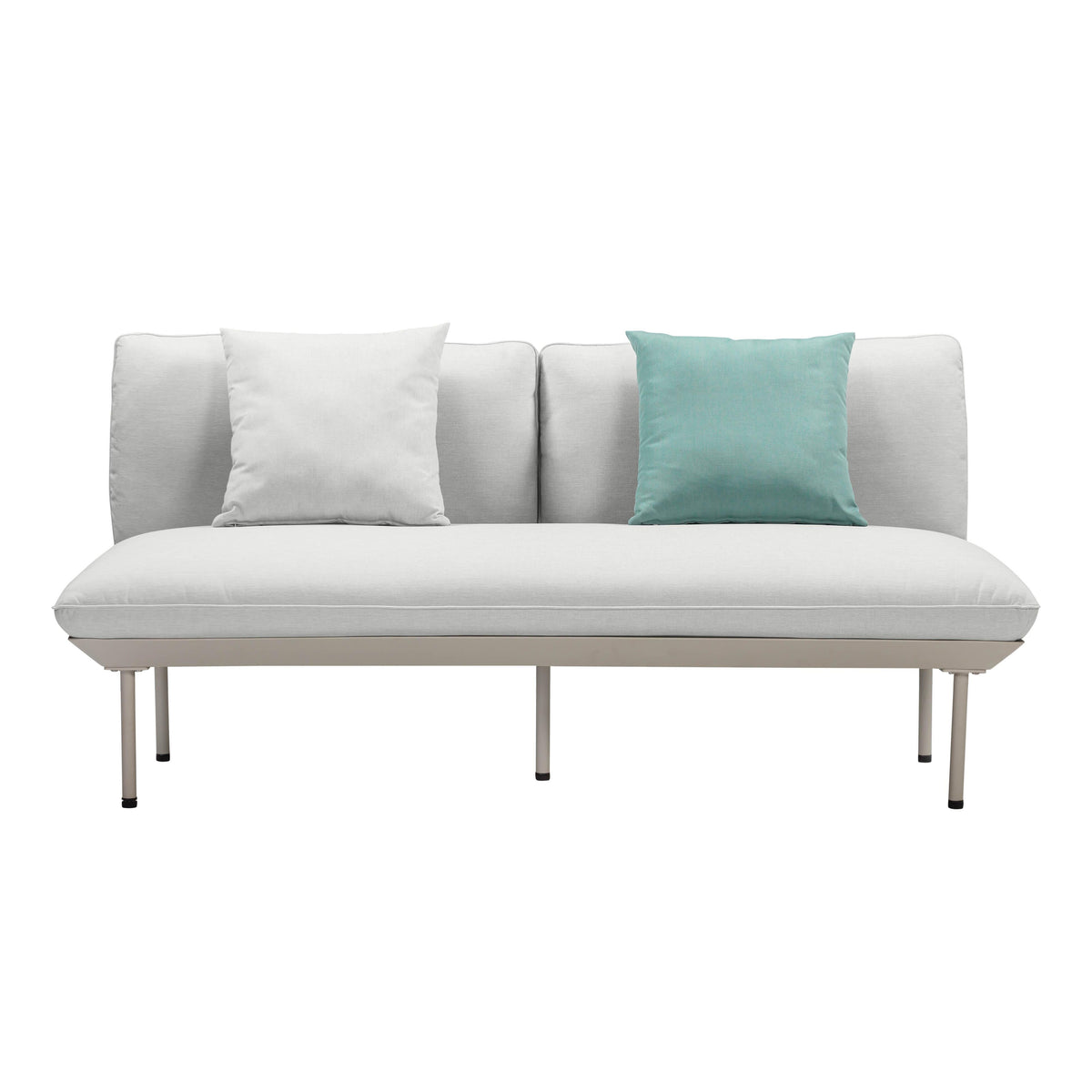 Katti Light Grey Outdoor Loveseat by TOV Furniture – photo 3 of 6