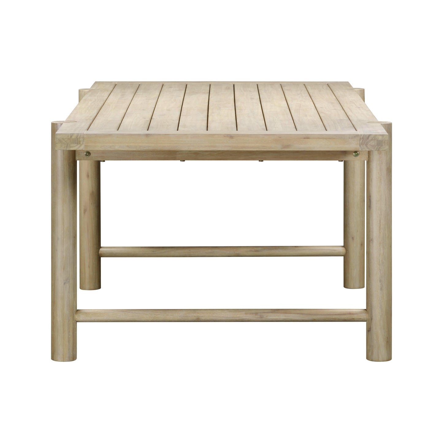 Gata 87 Light Teak Outdoor Rectangular Dining Table by TOV O54272