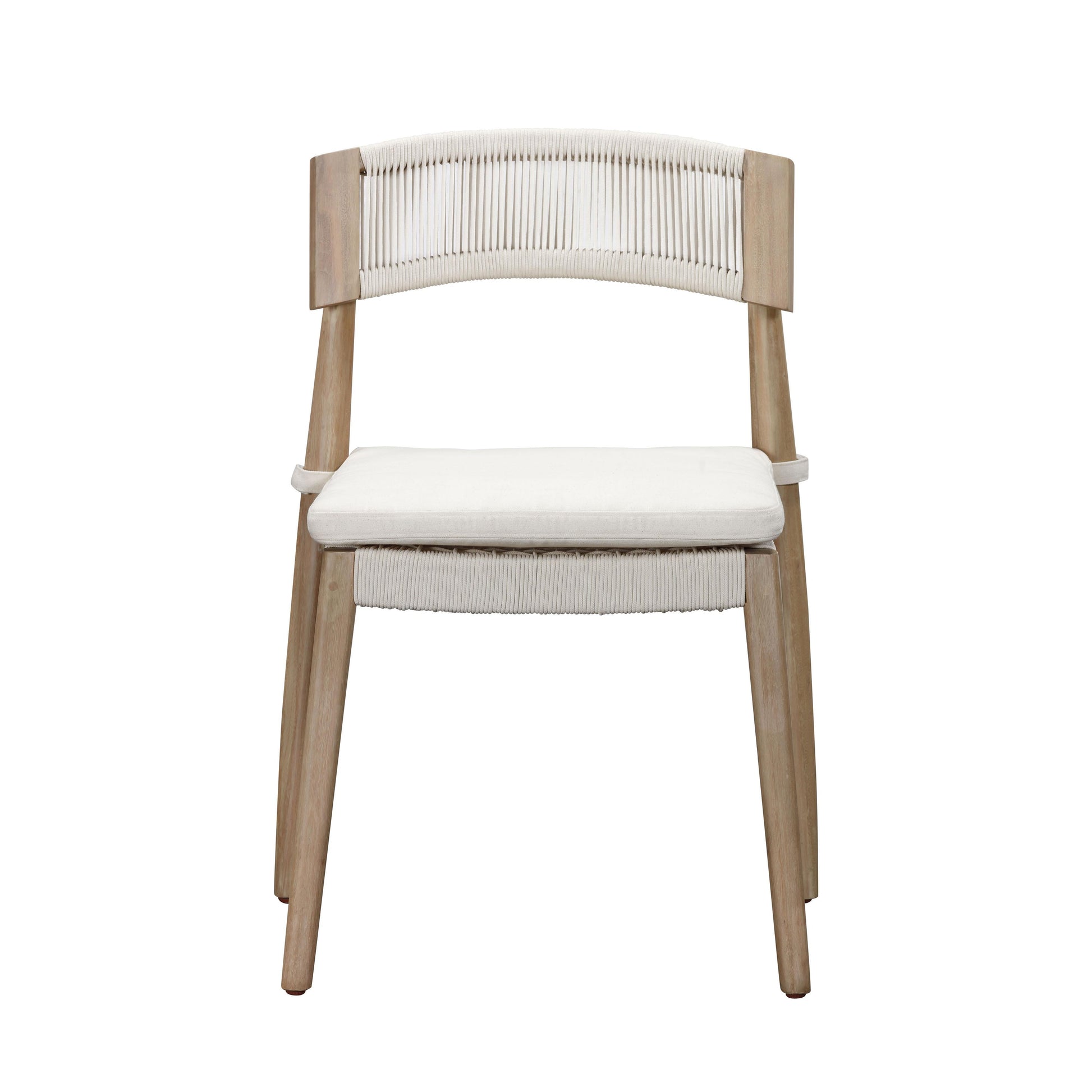 Gata Cream Outdoor Dining Chair Set Of 2 by TOV O54273