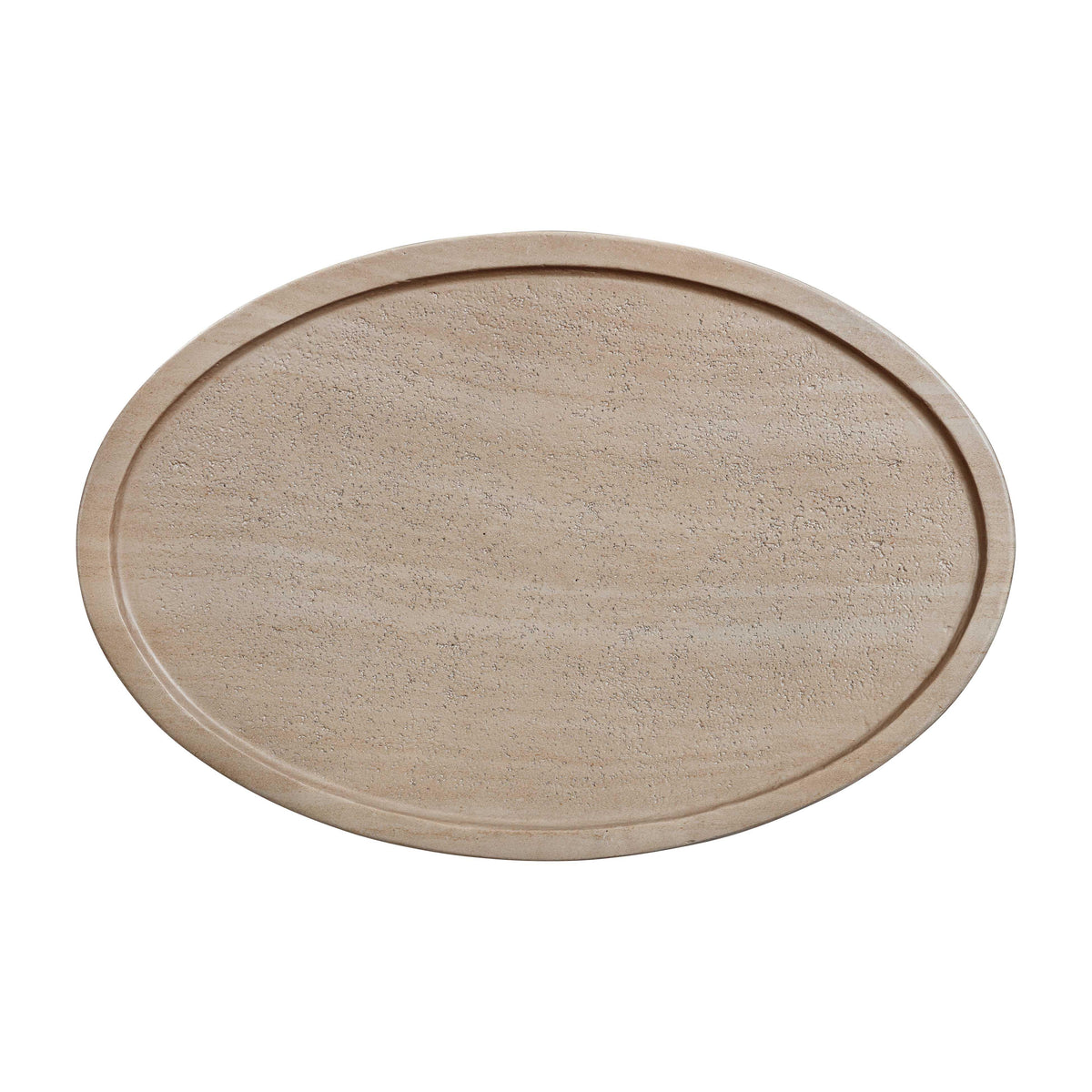 Eclipse Textured Faux Travertine Indoor/Outdoor Side Table by TOV Furniture – photo 6 of 7