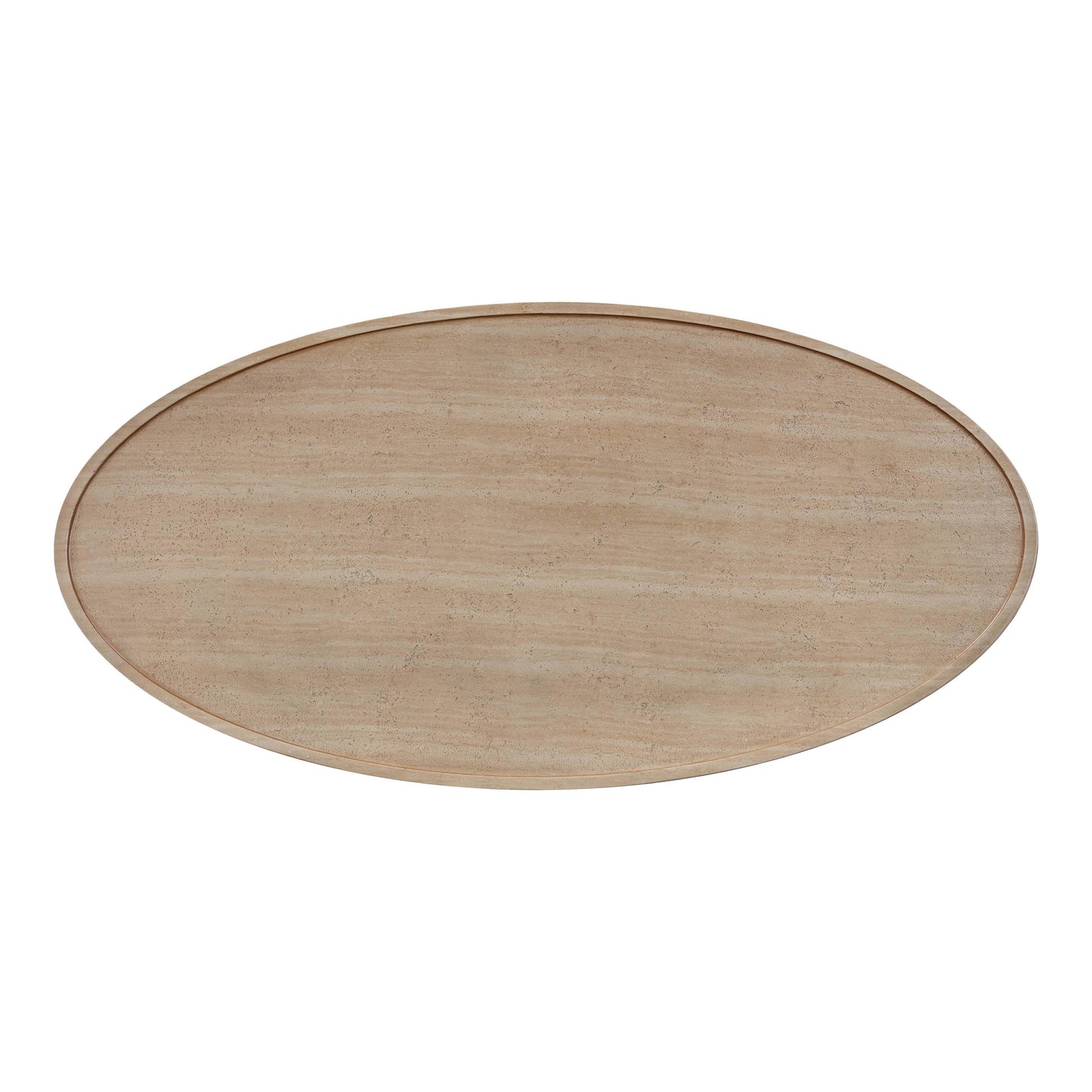 Eclipse 47 Textured Faux Travertine Indoor Outdoor Coffee Table by TOV O54275