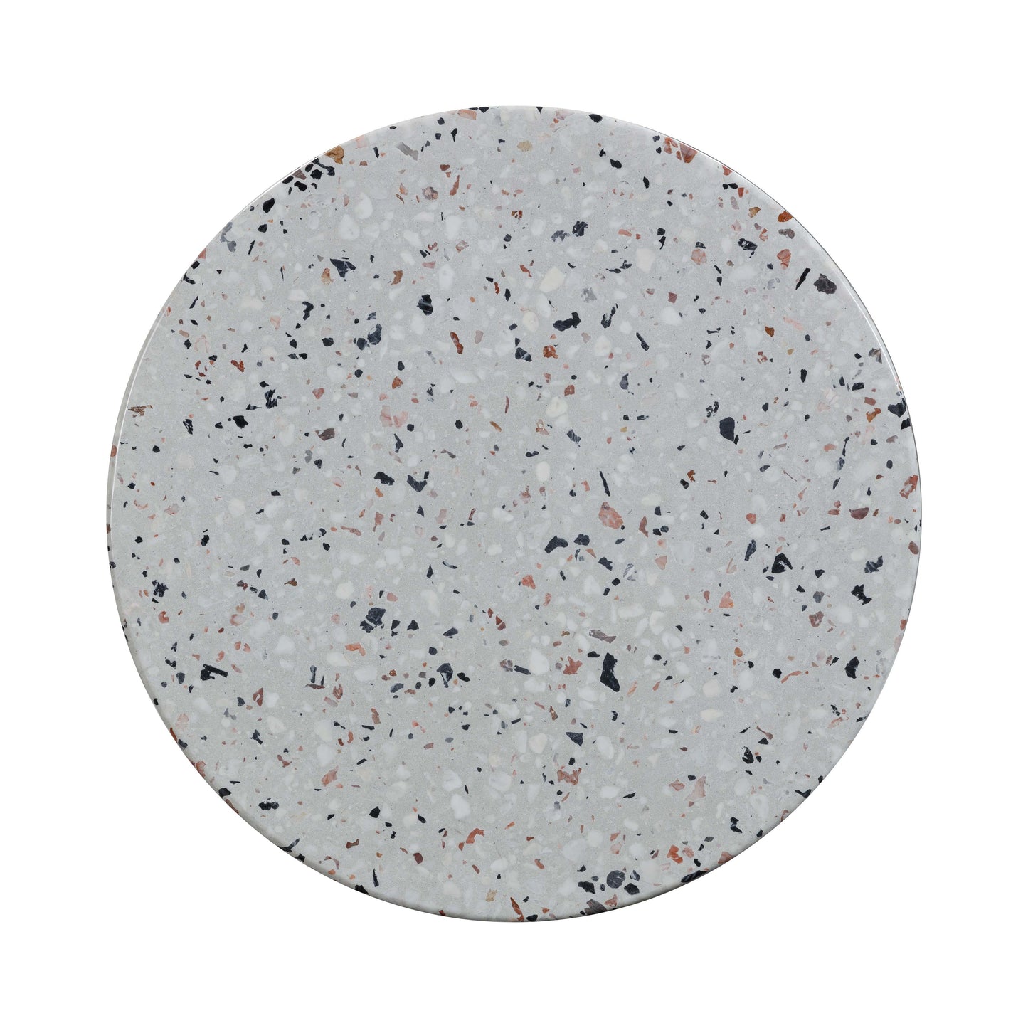 Clover Faux Terrazzo Indoor Outdoor Round Side Table by TOV O54278