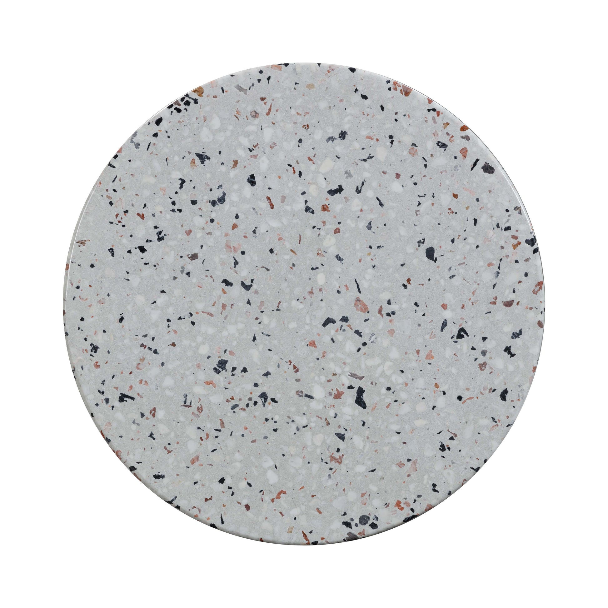 Clover Faux Terrazzo Indoor Outdoor Round Side Table by TOV O54278