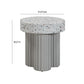 Clover Faux Terrazzo Indoor Outdoor Round Side Table by TOV O54278