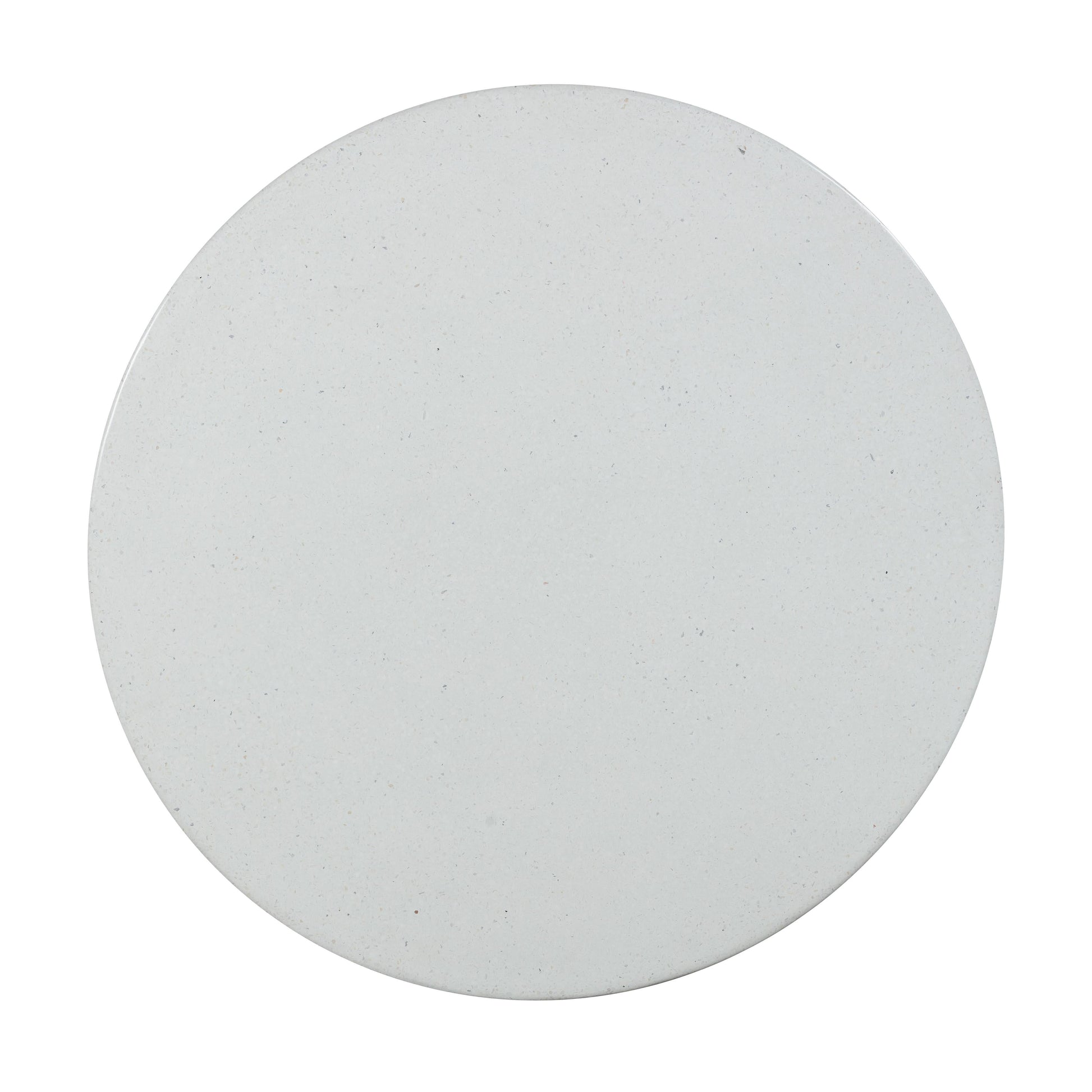 Rose Faux Terrazzo and Terracotta Concrete Indoor/Outdoor 47" Round Dining Table Terracotta, Terrazzo, White by Tov Furniture