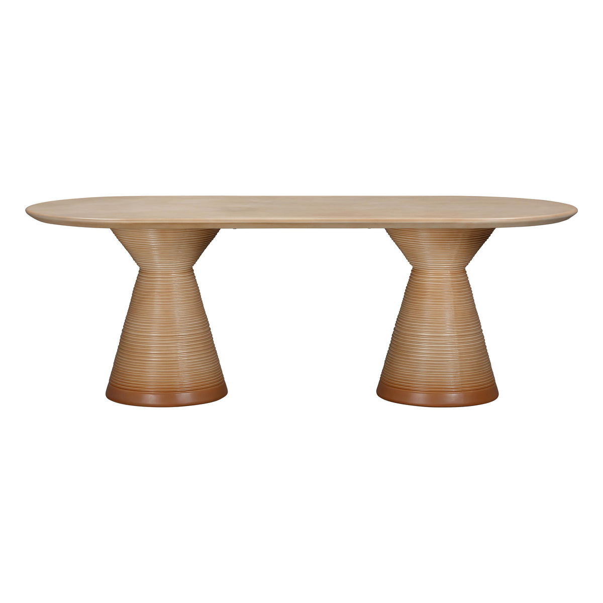 Fassa 87" Faux Terracotta Indoor / Outdoor Oval Dining Table by TOV Furniture – photo 3 of 7