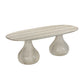Smooch 87 Concrete Indoor Outdoor Dining Table by TOV O54488