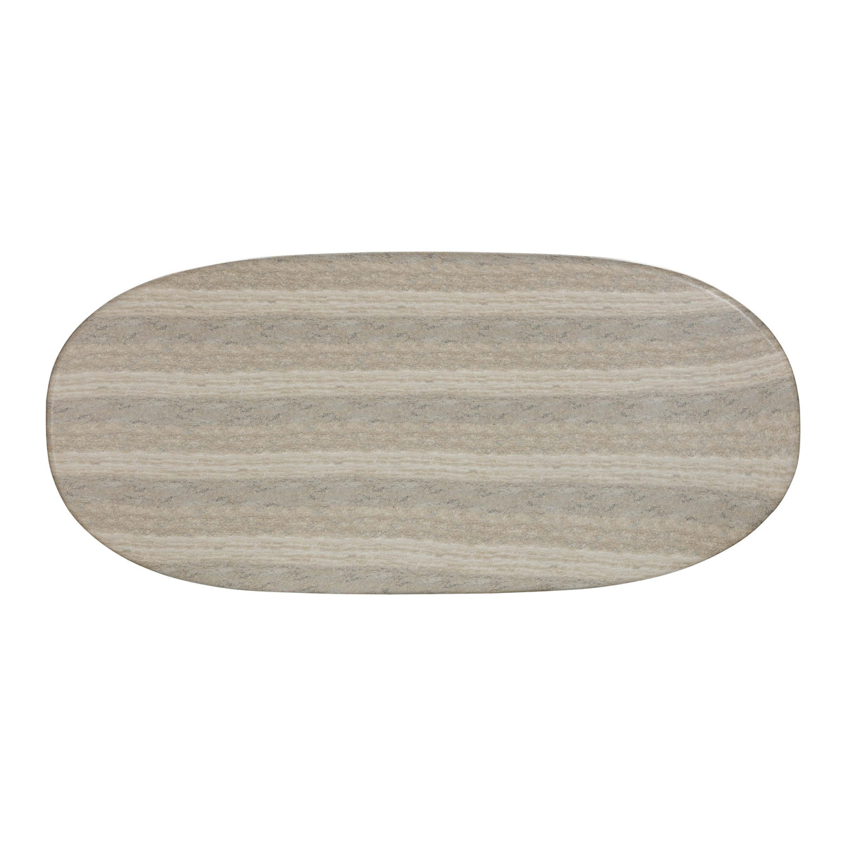 Smooch Faux Travertine Indoor / Outdoor 87" Oval Dining Table by TOV Furniture – photo 6 of 8