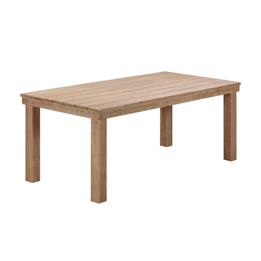 Cassie Natural Outdoor Rectangular Dining Table (75"-108") Natural 75" by Tov Furniture