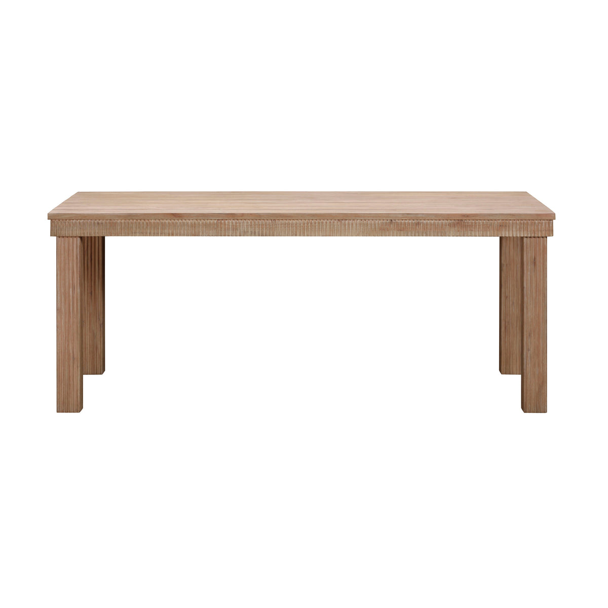 Cassie 75" Natural Outdoor Rectangular Dining Table by TOV Furniture – photo 3 of 7