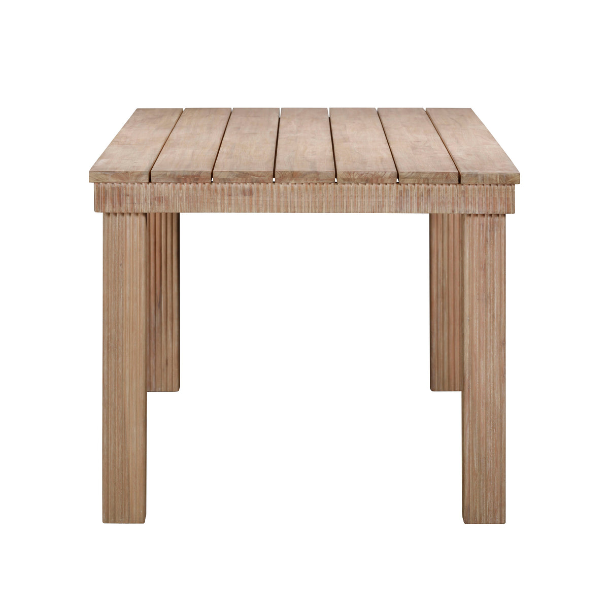 Cassie 75" Natural Outdoor Rectangular Dining Table by TOV Furniture – photo 4 of 7