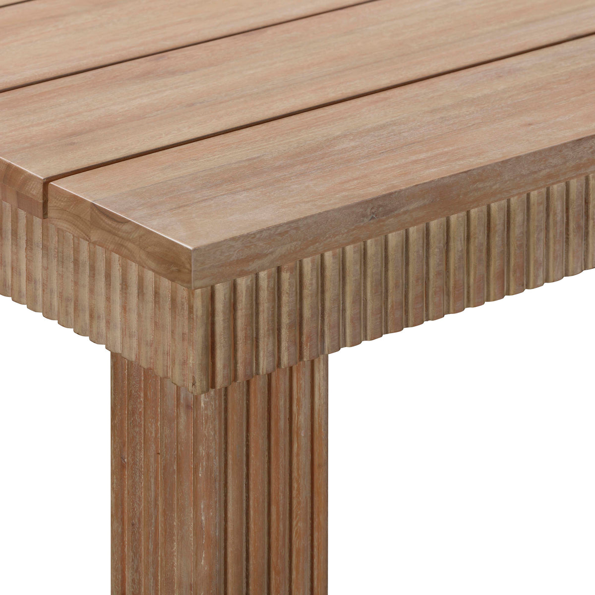 Cassie 75" Natural Outdoor Rectangular Dining Table by TOV Furniture – photo 5 of 7