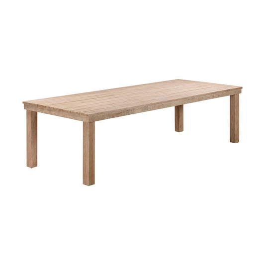 Cassie Natural Outdoor Rectangular Dining Table (75"-108") Natural 108" by Tov Furniture