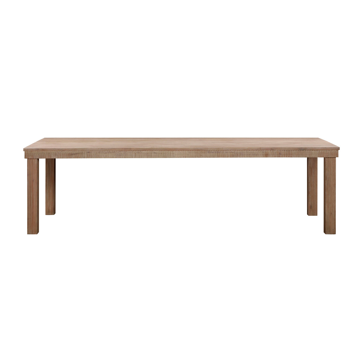 Cassie 108" Natural Outdoor Rectangular Dining Table by TOV Furniture – photo 3 of 7
