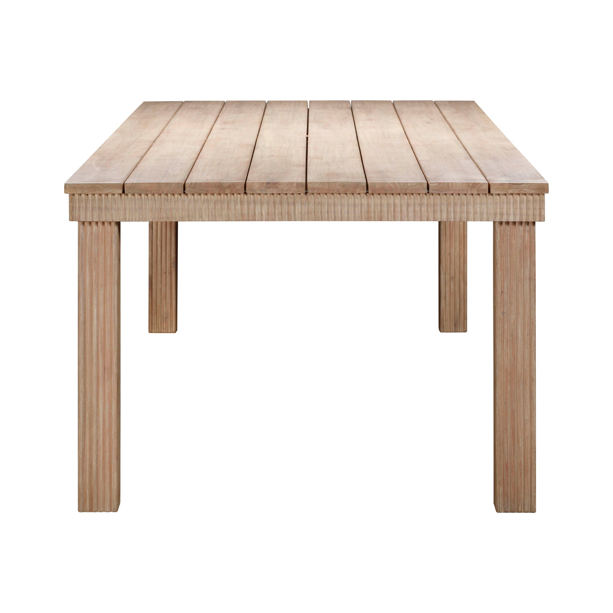 Cassie 108" Natural Outdoor Rectangular Dining Table by TOV Furniture – photo 4 of 7