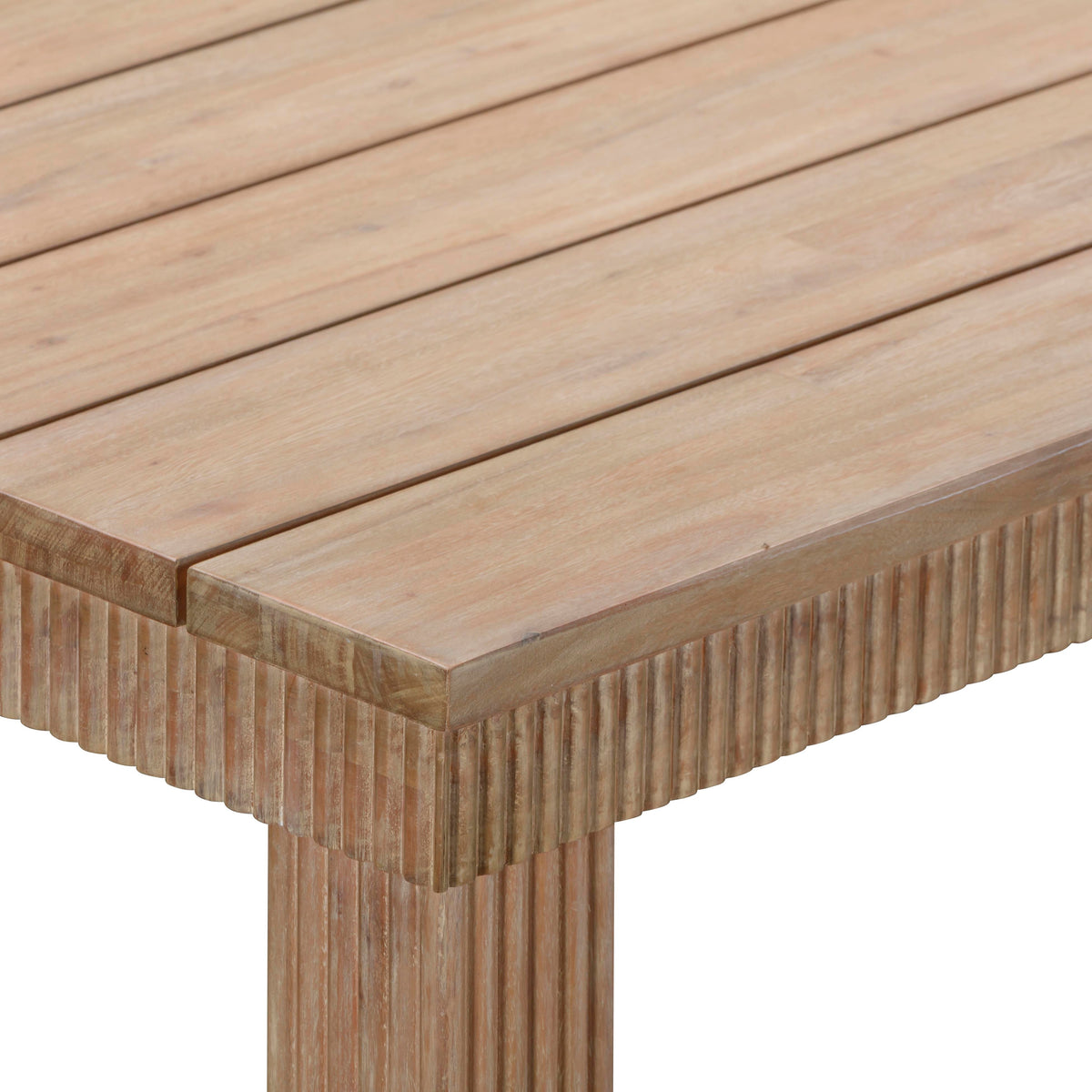 Cassie 108" Natural Outdoor Rectangular Dining Table by TOV Furniture – photo 5 of 7