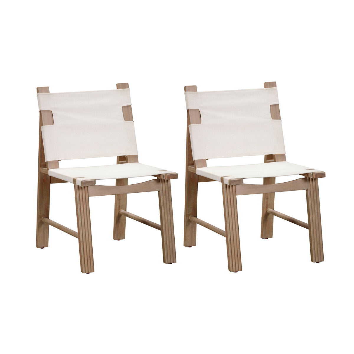 Cassie Cream Outdoor Dining Chair - Set of 2 by TOV Furniture – photo 1 of 7