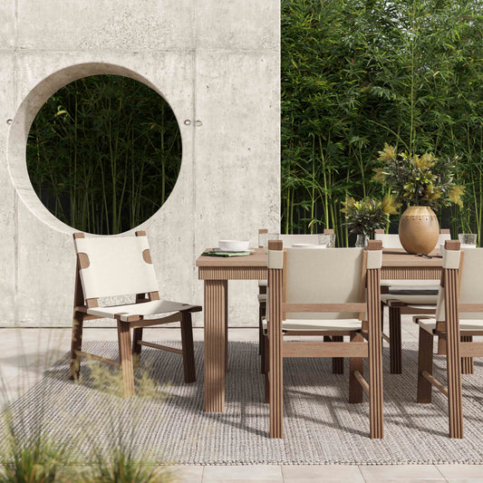 Cassie Cream Outdoor Dining Chair - Set of 2 by TOV Furniture – photo 2 of 7