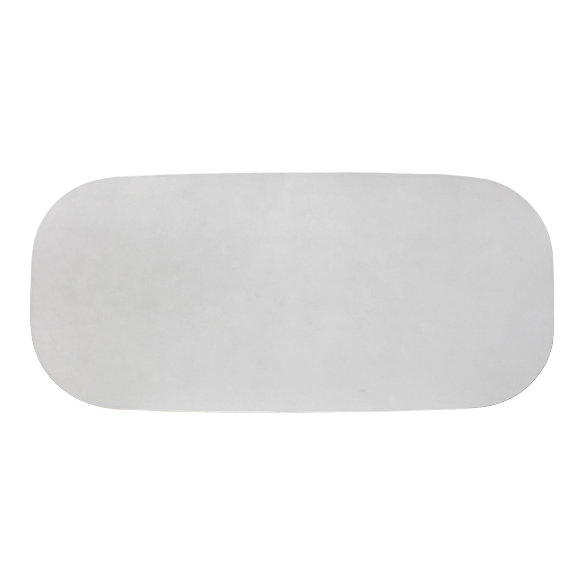 Margot 83" Light Grey Faux Plaster Indoor/Outdoor Concrete Oval Dining Table by TOV Furniture – photo 6 of 7