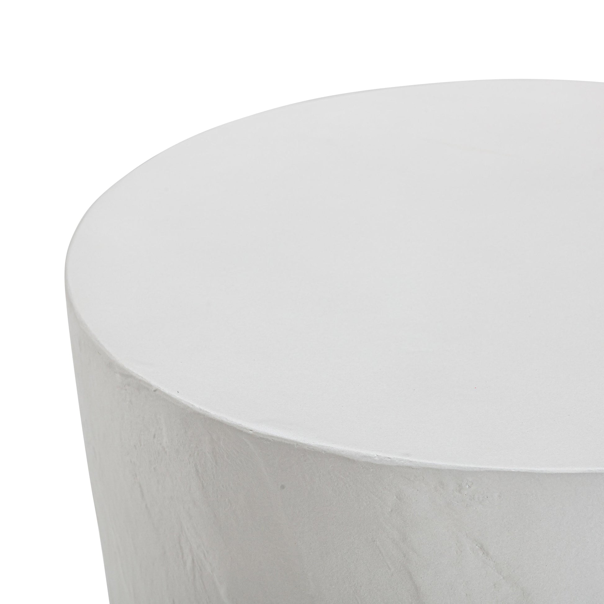 Margot Light Grey Faux Plaster Indoor Outdoor Concrete Stool by TOV O54298