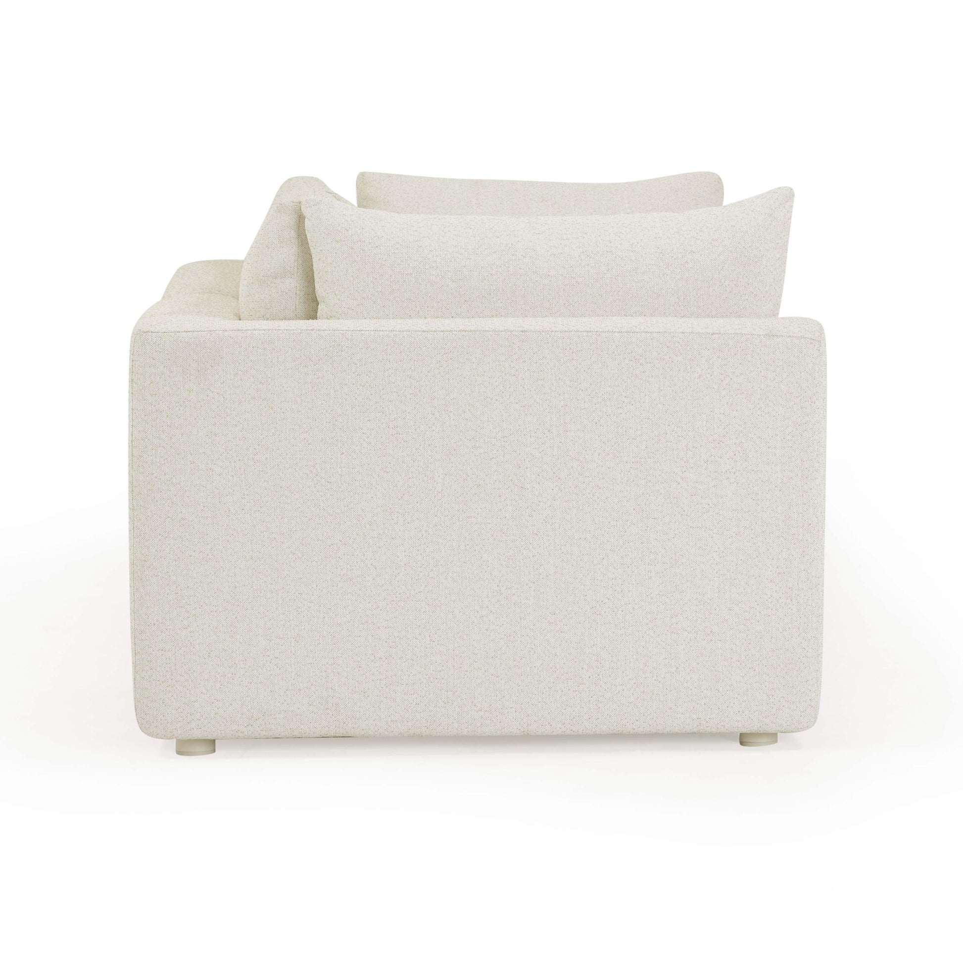 Hangover 81" Cream Performance Fabric Outdoor Modular Loveseat Cream by Tov Furniture