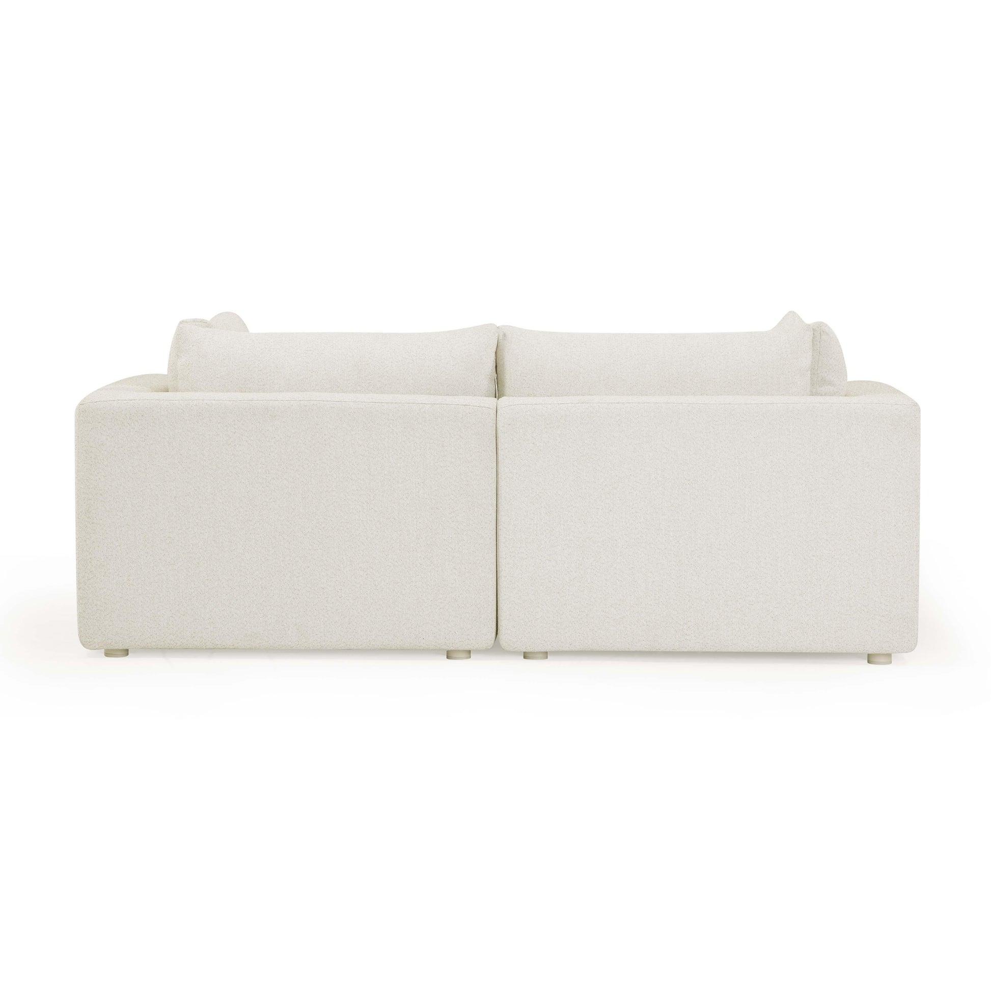 Hangover 81" Cream Performance Fabric Outdoor Modular Loveseat Cream by Tov Furniture