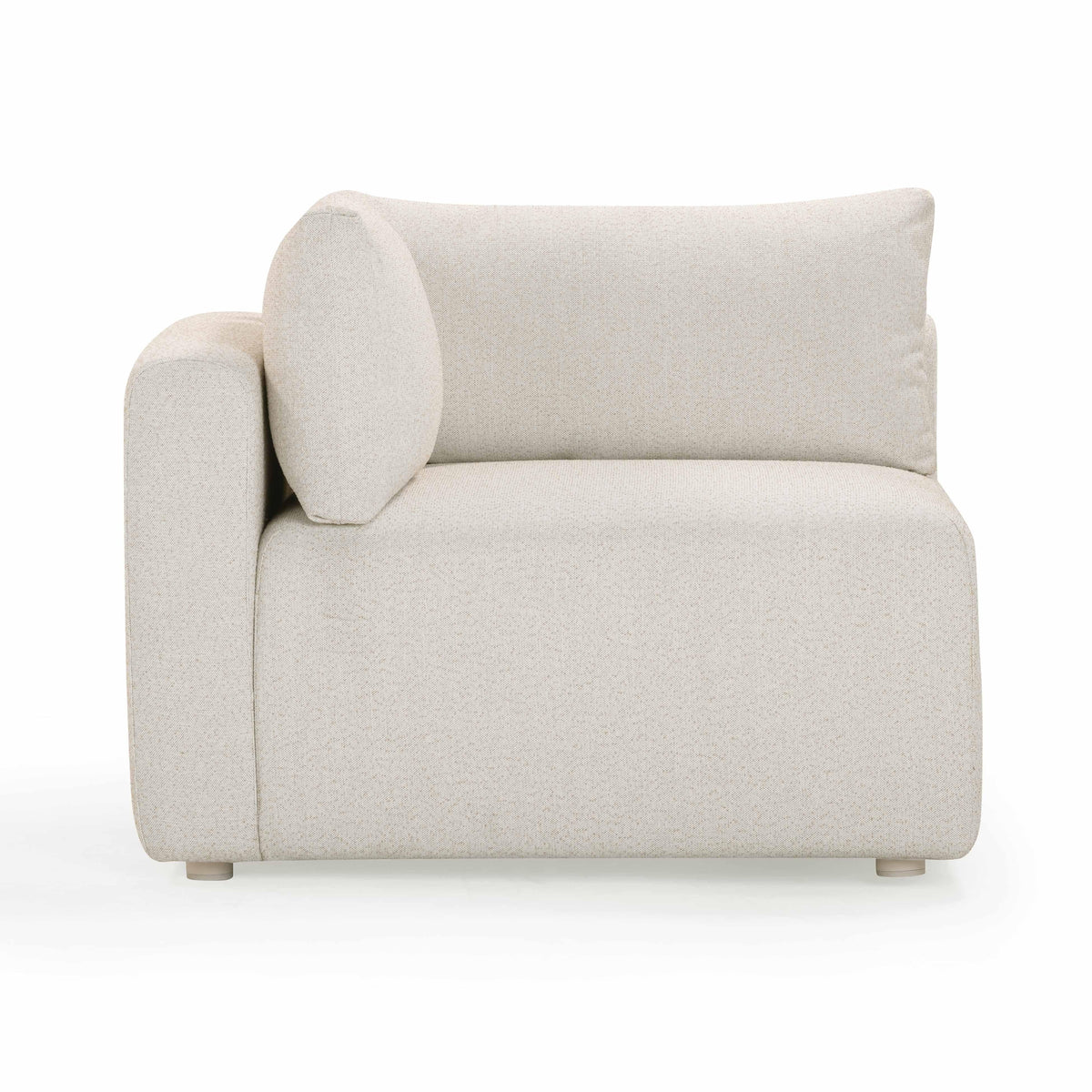 Hangover Cream Performance Fabric Outdoor Modular Corner Chair by TOV Furniture – photo 3 of 8