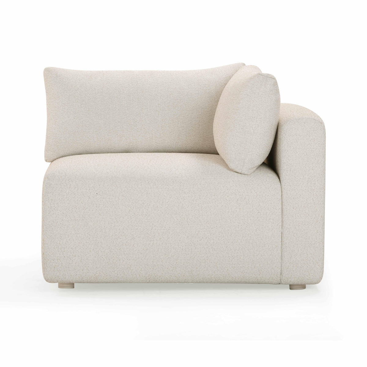 Hangover Cream Performance Fabric Outdoor Modular Corner Chair by TOV Furniture – photo 4 of 8