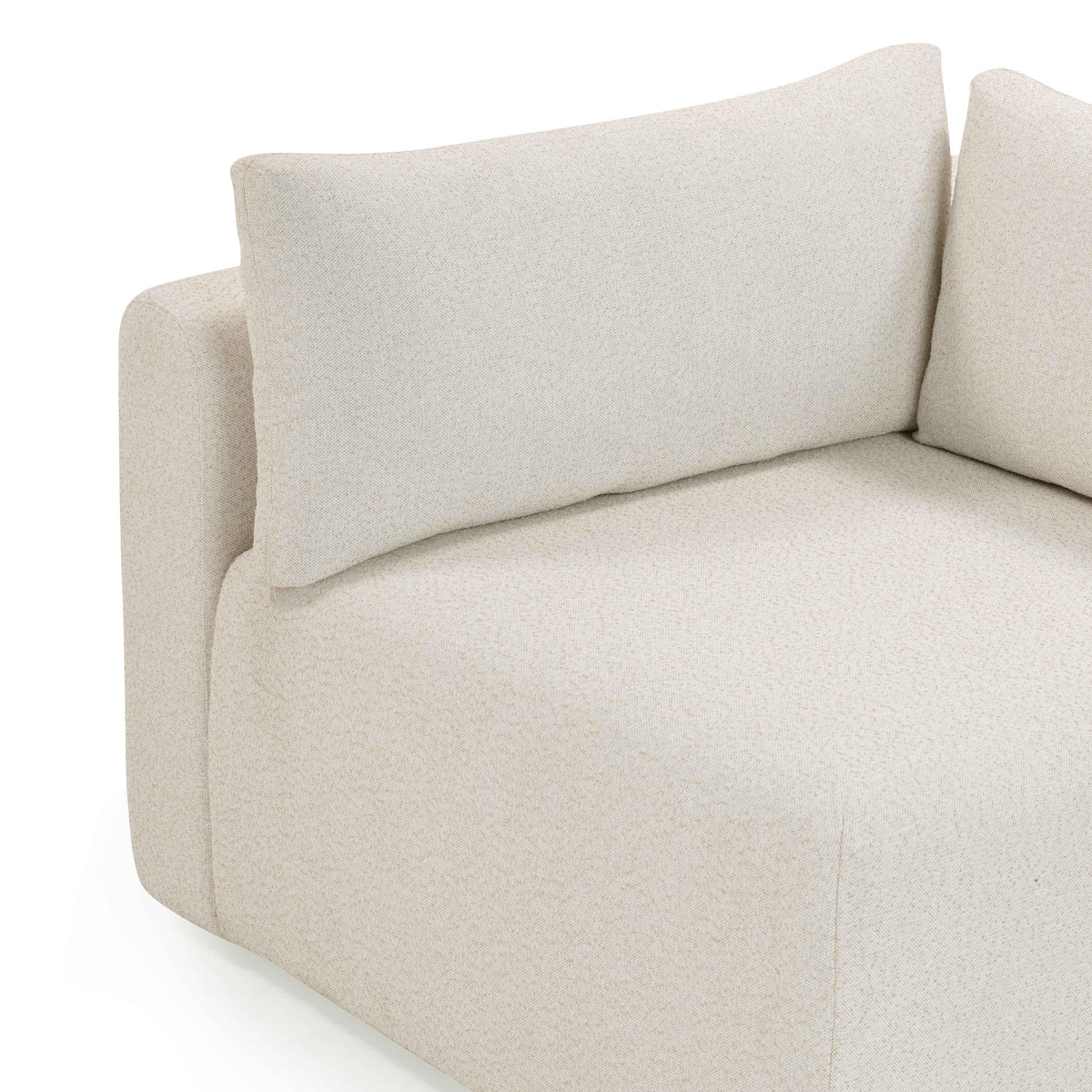 Hangover Cream Performance Fabric Outdoor Modular Corner Chair by TOV Furniture – photo 6 of 8
