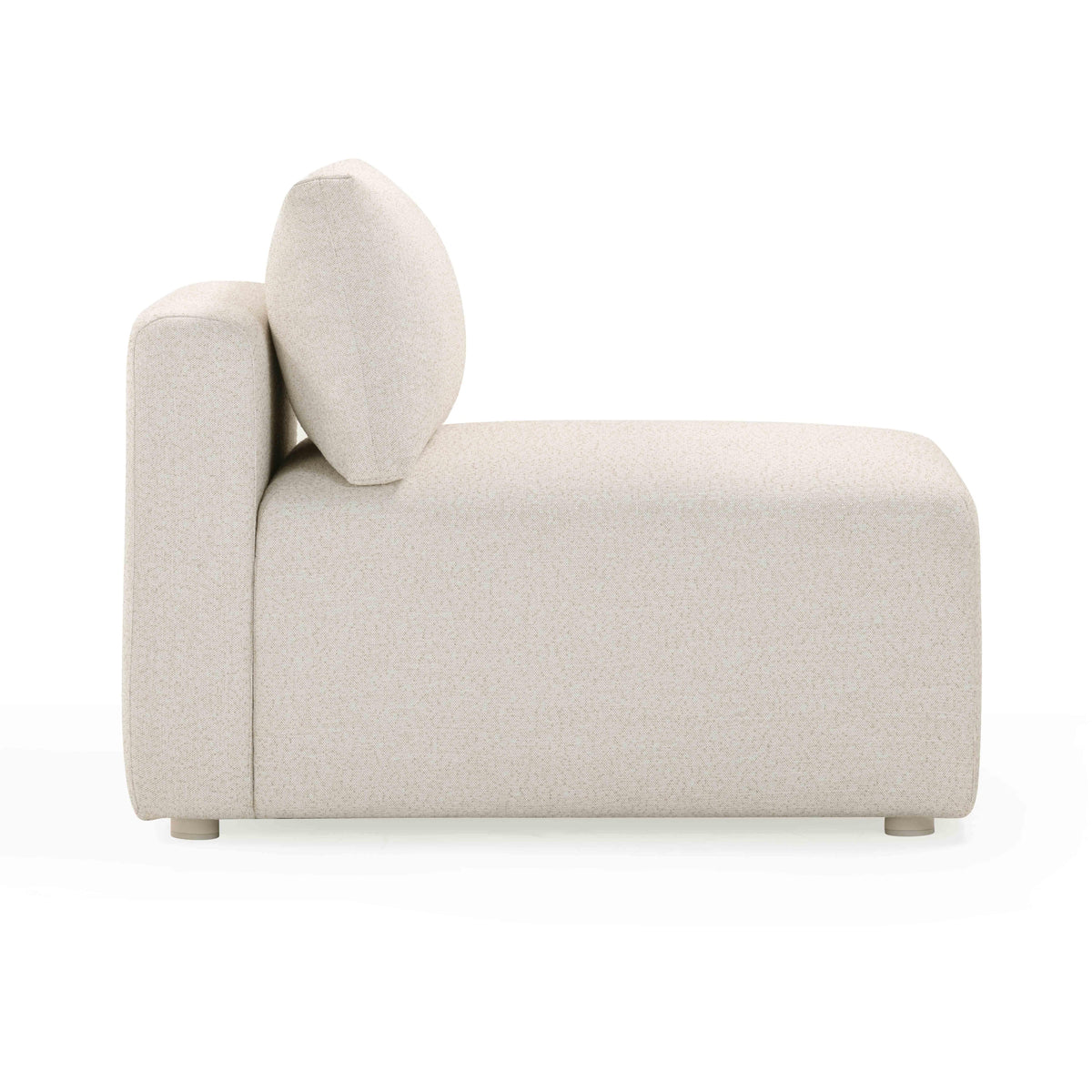 Hangover Cream Performance Fabric Outdoor Modular Armless Chair by TOV Furniture – photo 4 of 8