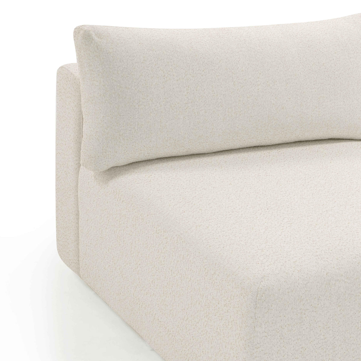 Hangover Cream Performance Fabric Outdoor Modular Armless Chair by TOV Furniture – photo 6 of 8