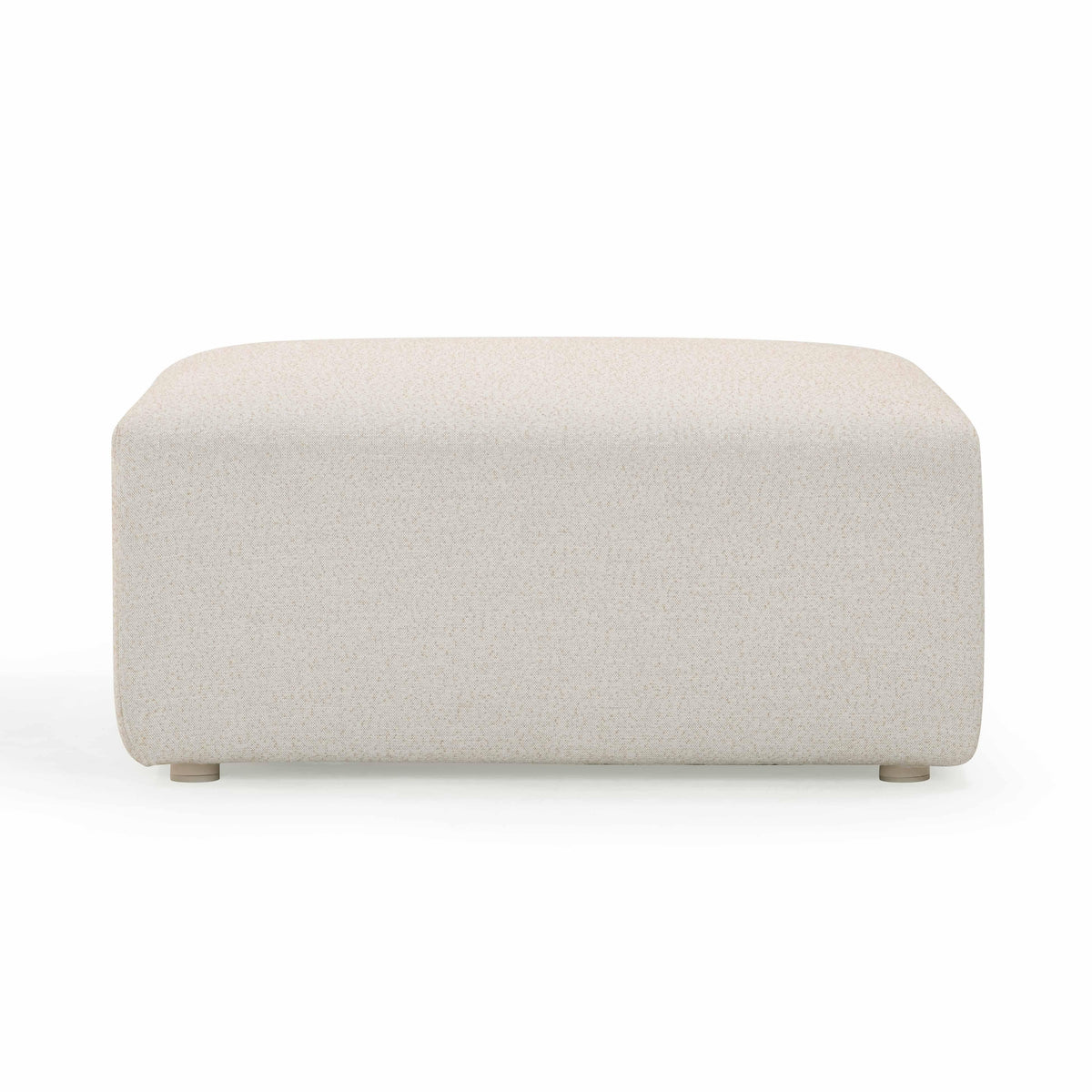 Hangover Cream Performance Fabric Outdoor Ottoman by TOV Furniture – photo 3 of 7