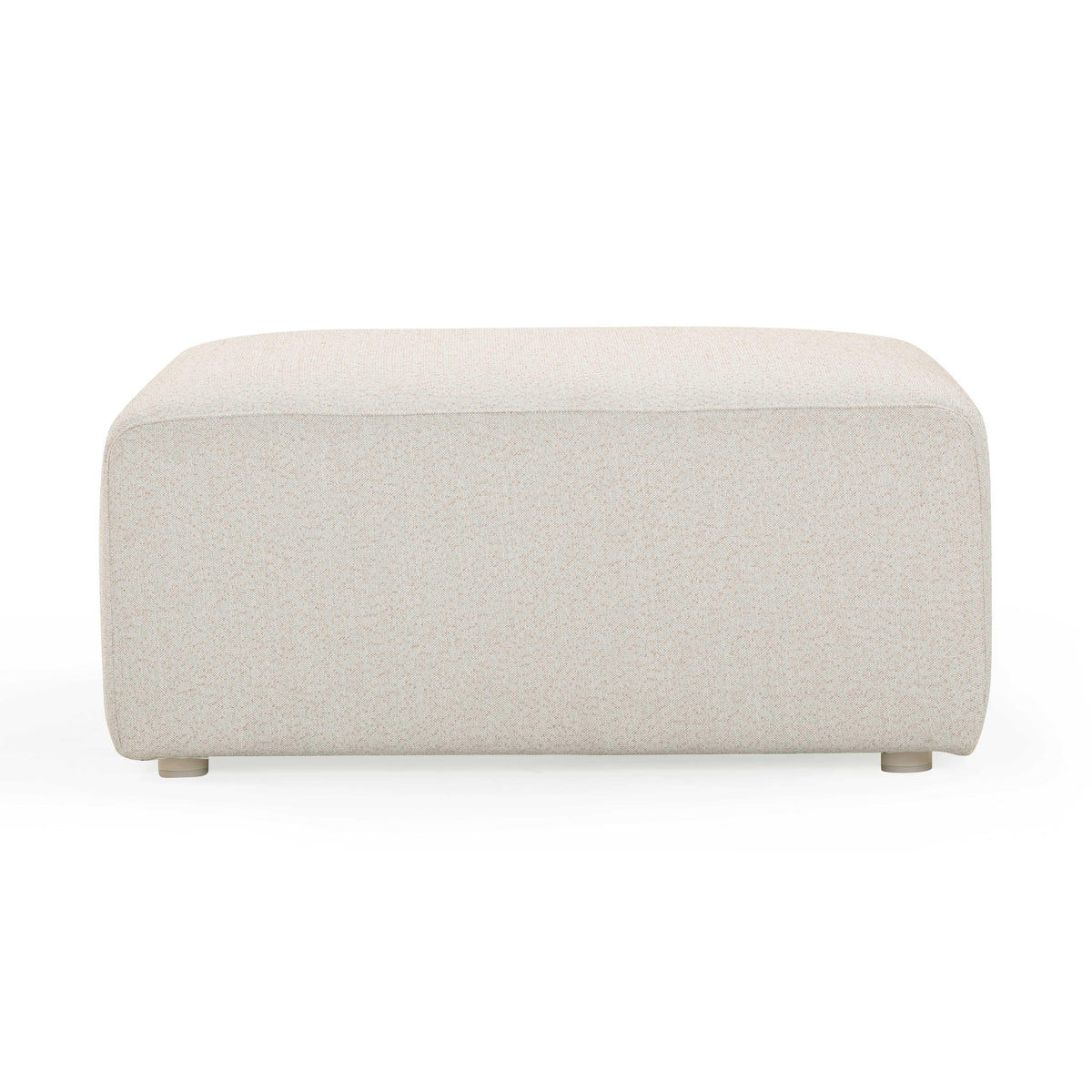 Hangover Cream Performance Fabric Outdoor Ottoman by TOV Furniture – photo 4 of 7
