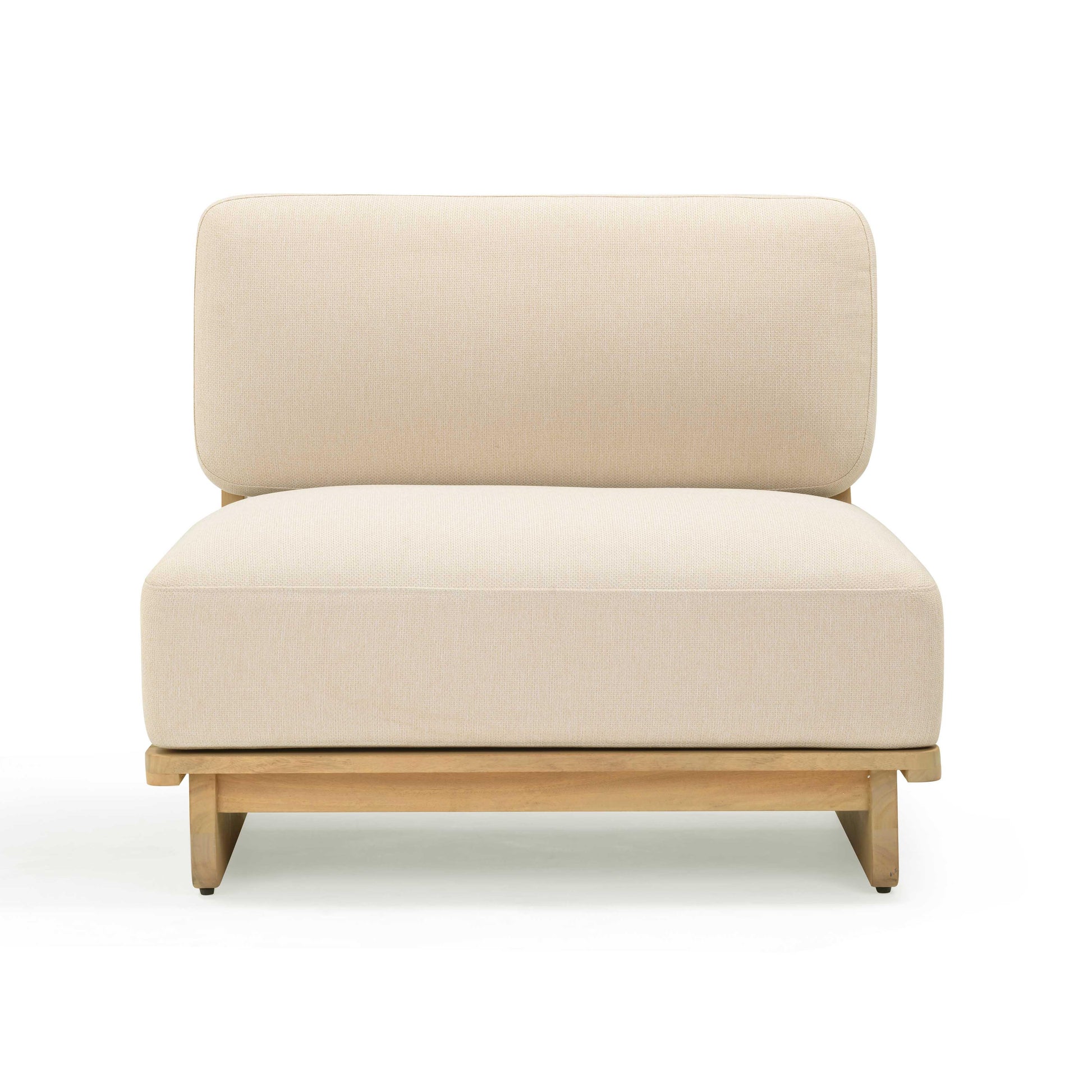 Reavan Cream Outdoor Lounge Chair by TOV O54455
