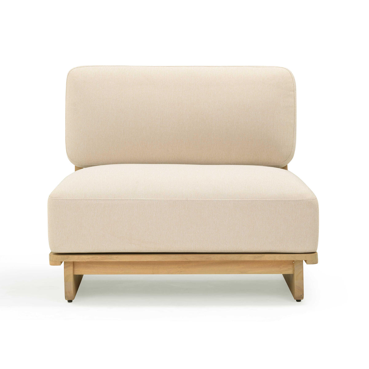 Reavan Cream Performance Fabric Outdoor Lounge Chair by TOV Furniture – photo 3 of 7