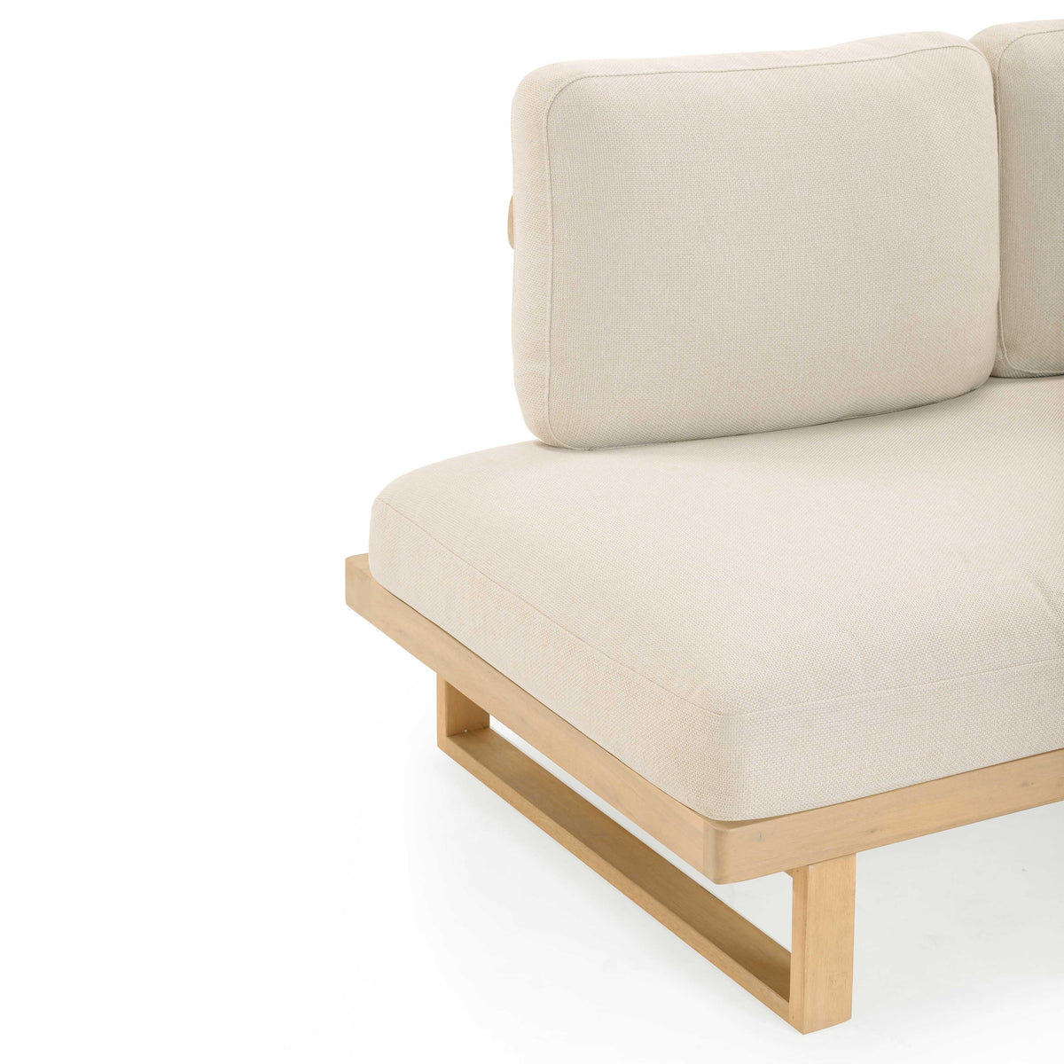 Evan 2-Piece Cream Performance Fabric Outdoor L-Shaped Sectional by TOV Furniture – photo 7 of 9