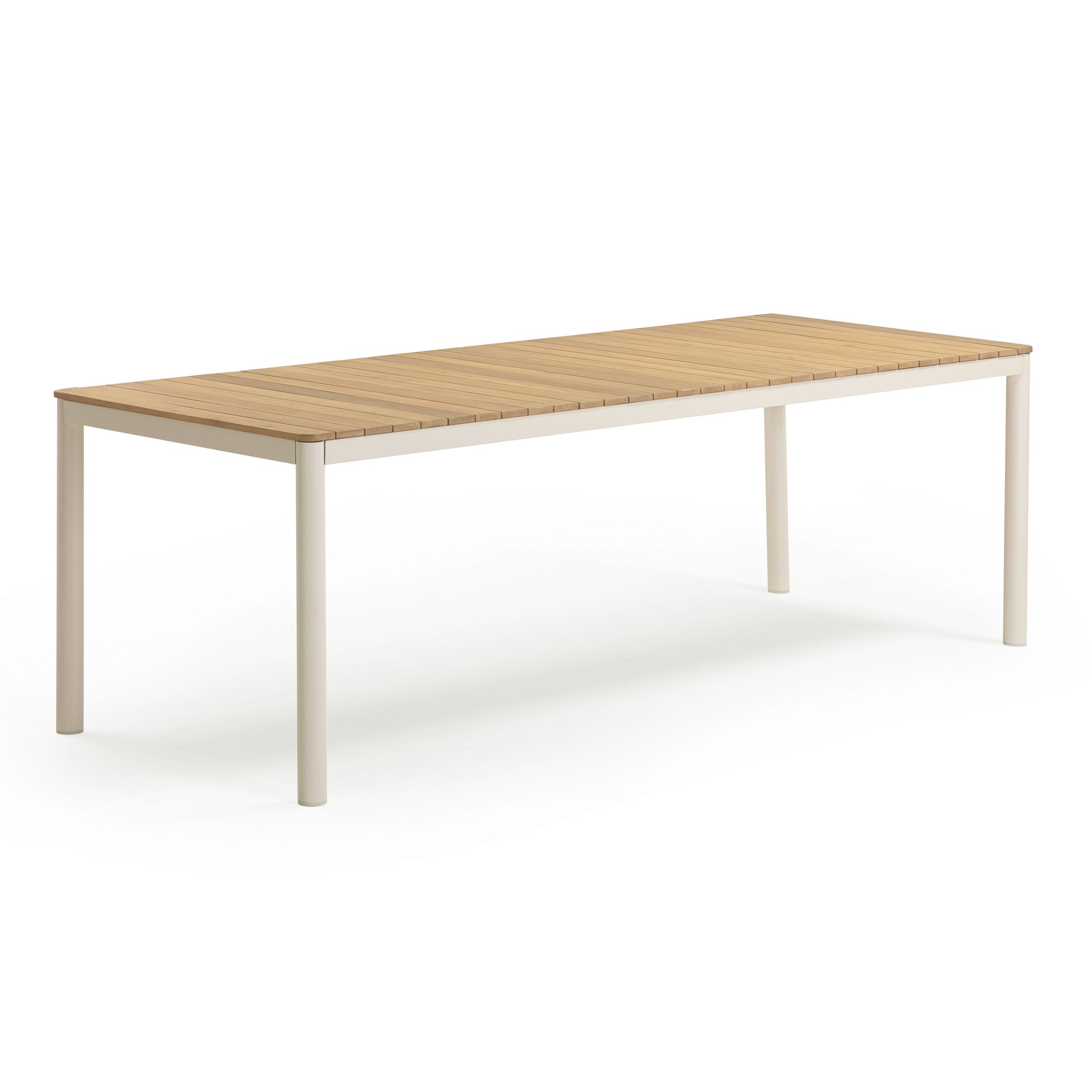 Sardinia 95 Light Teak Outdoor Rectangular Dining Table by TOV O54460