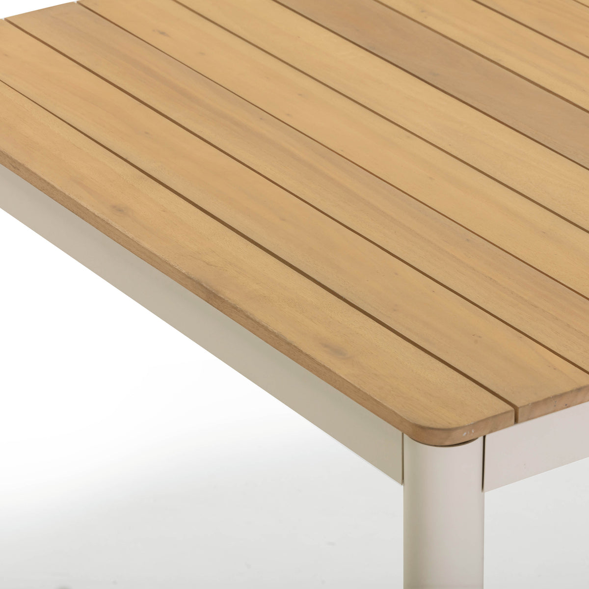 Sardinia 95" Light Teak Outdoor Rectangular Dining Table by TOV Furniture – photo 6 of 7