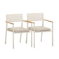Sardinia Cream Outdoor Dining Chair Set Of 2 by TOV O54461