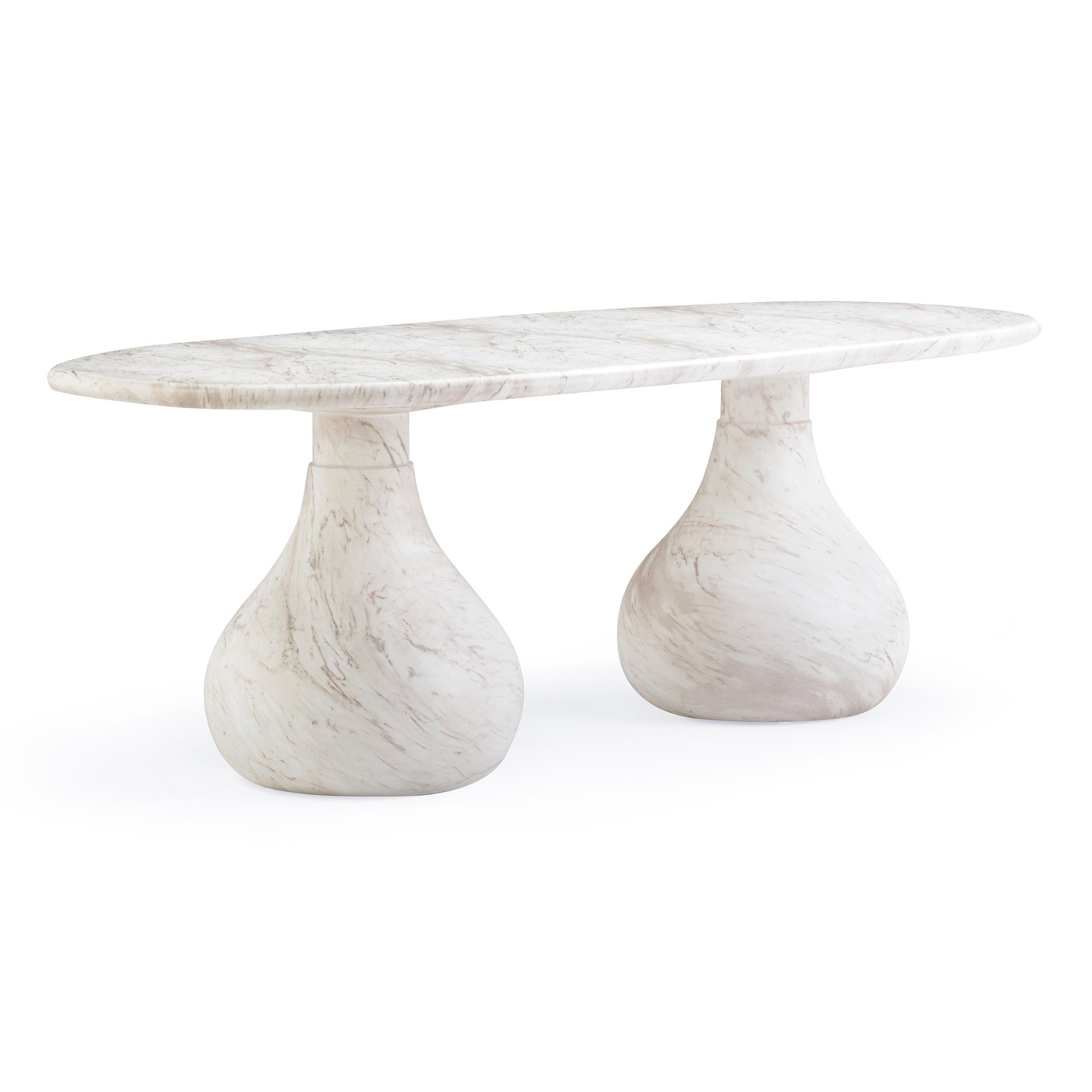 Smooch 87 Concrete Indoor Outdoor Dining Table by TOV O54488