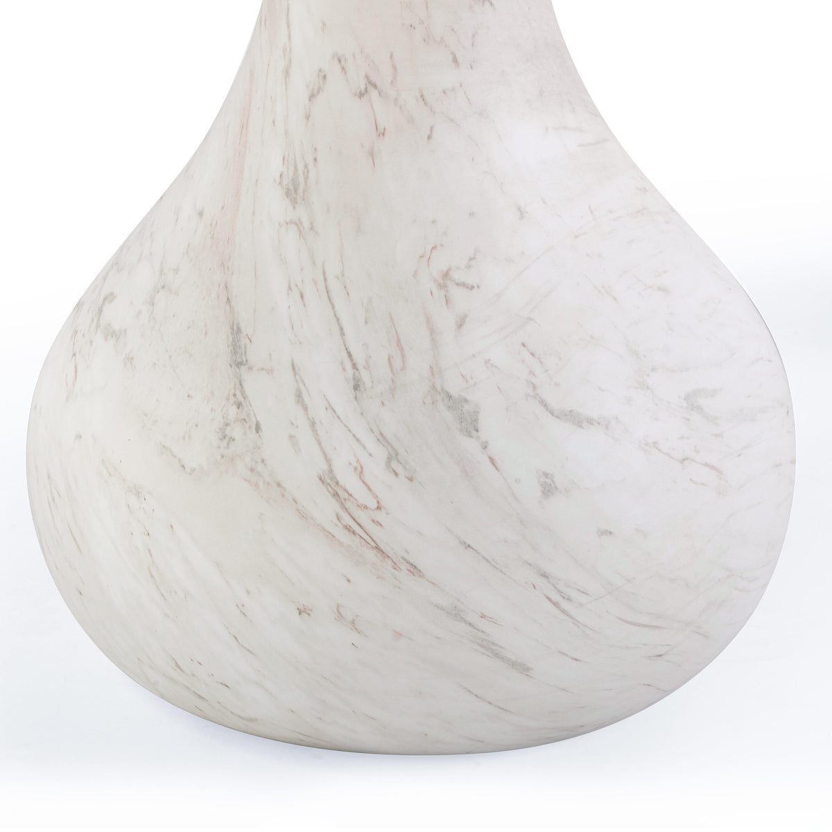 Smooch White Faux Marble Print Indoor / Outdoor 87" Oval Dining Table by TOV Furniture – photo 7 of 9