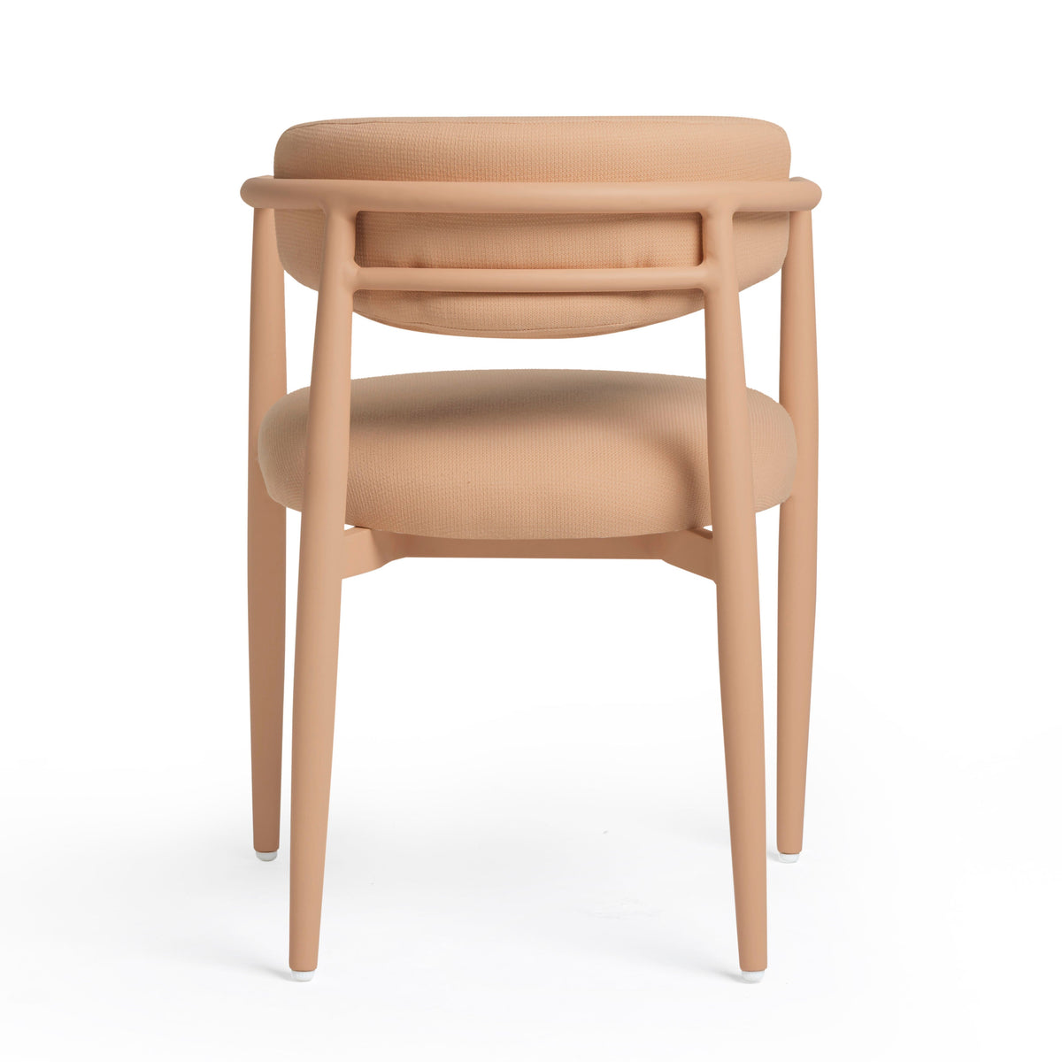 Annika Peach Textured Contract-Grade Fabric Outdoor Dining Chair by TOV Furniture – photo 5 of 7