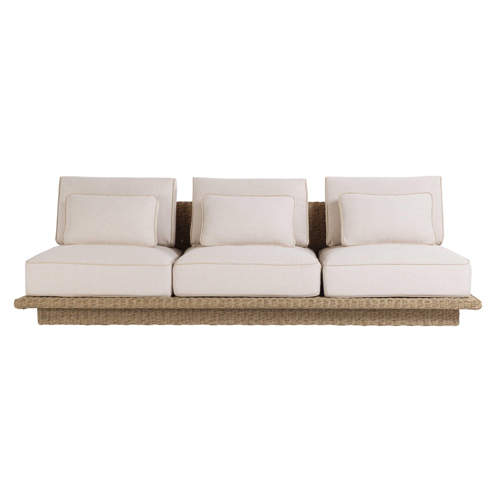 Mora Cream Outdoor Sofa Cream 96" by Tov Furniture
