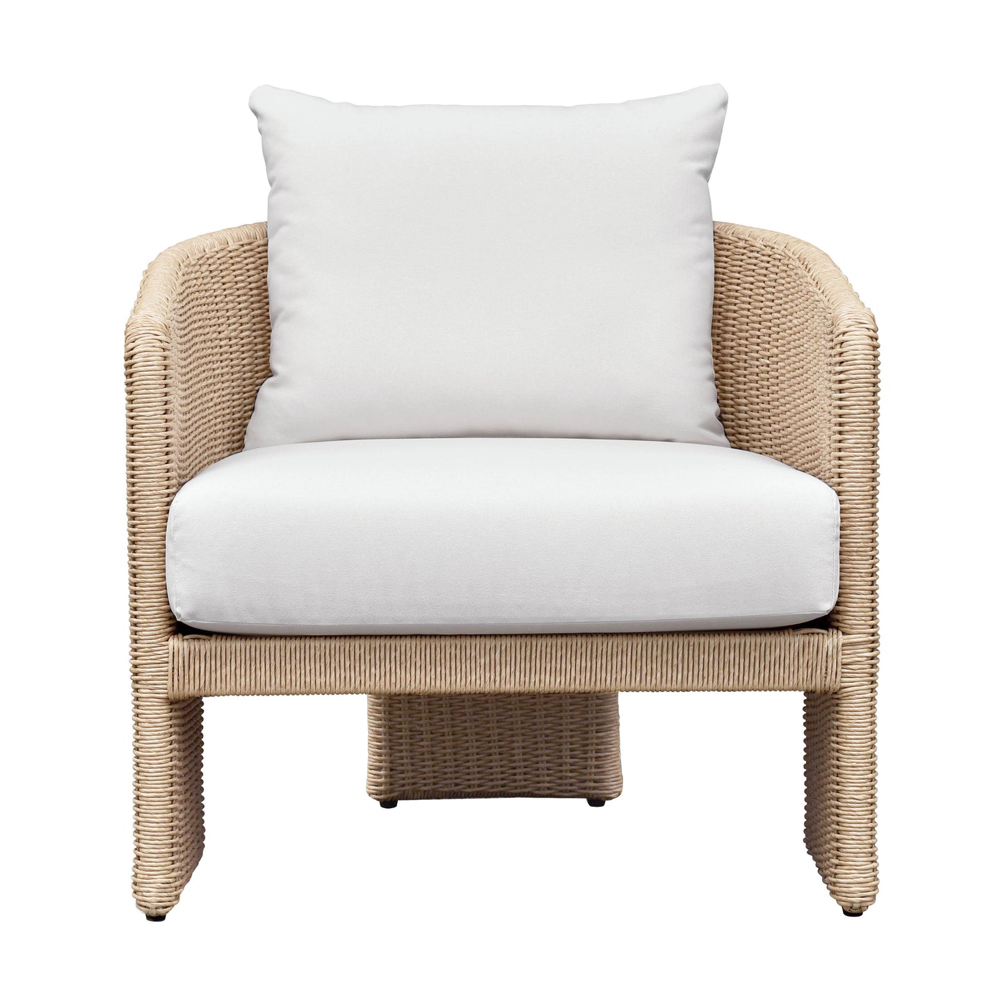 Alexa Cream Performance Fabric Outdoor Armchair by TOV