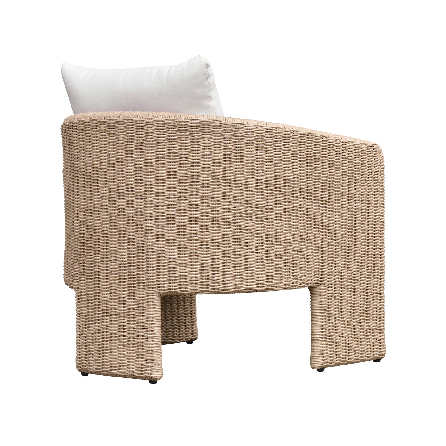 Alexa Cream Performance Fabric Outdoor Armchair by TOV